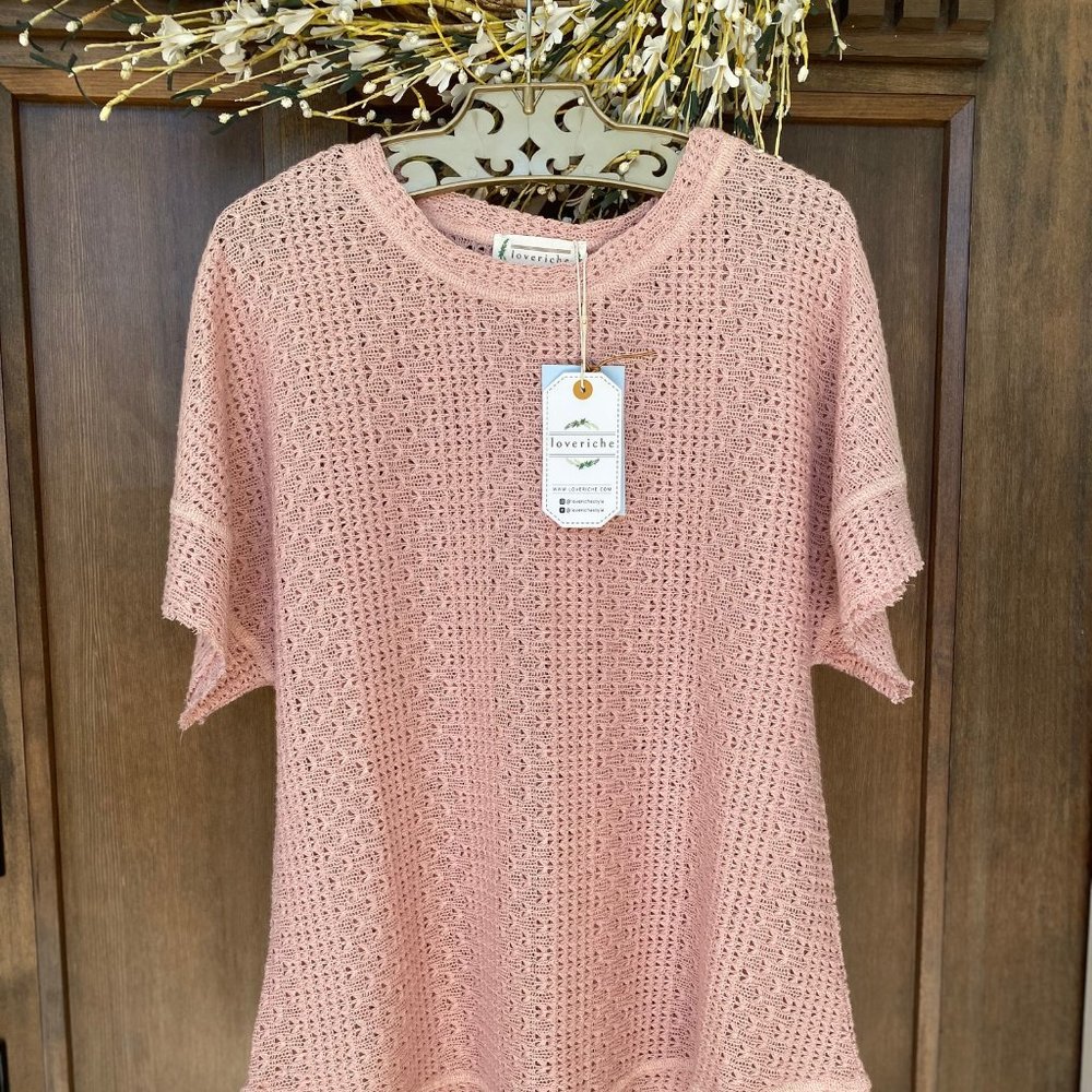 loveriche short sleeve sweater